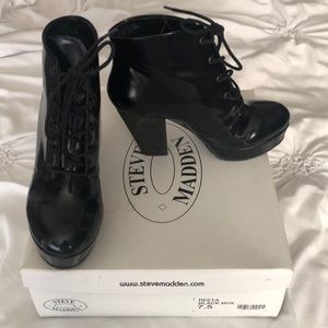 Black Lace Up Boots